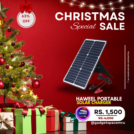 HAWEEL Portable 20W Monocrystalline Silicon Solar Power Panel Charger
