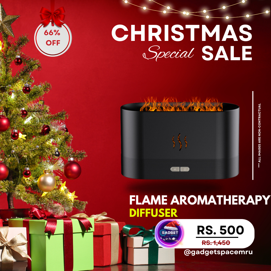 Flame Aromatherapy Machine Home Office Desk Air Humidifier