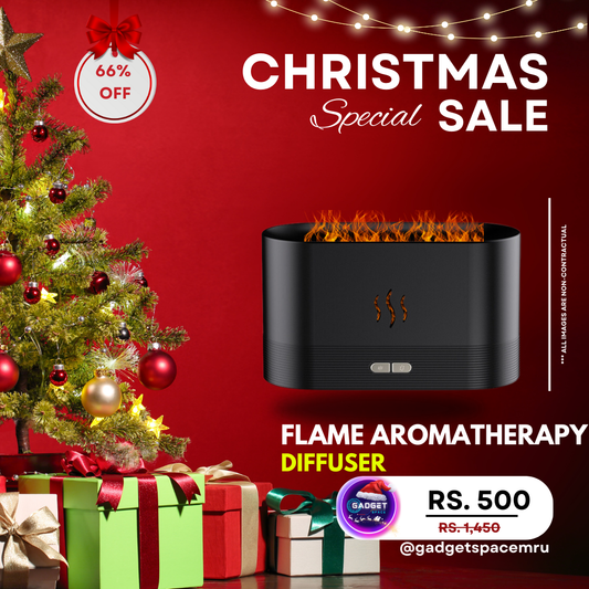 Flame Aromatherapy Machine Home Office Desk Air Humidifier