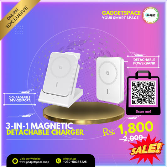 3-in-1 Magnetic Wireless Charging Stand