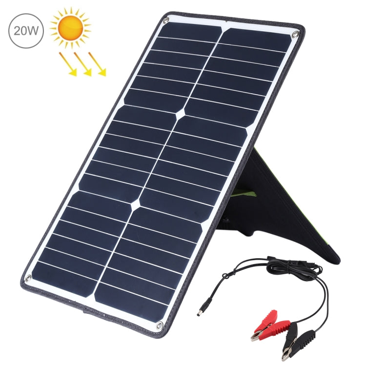 HAWEEL Portable 20W Monocrystalline Silicon Solar Power Panel Charger