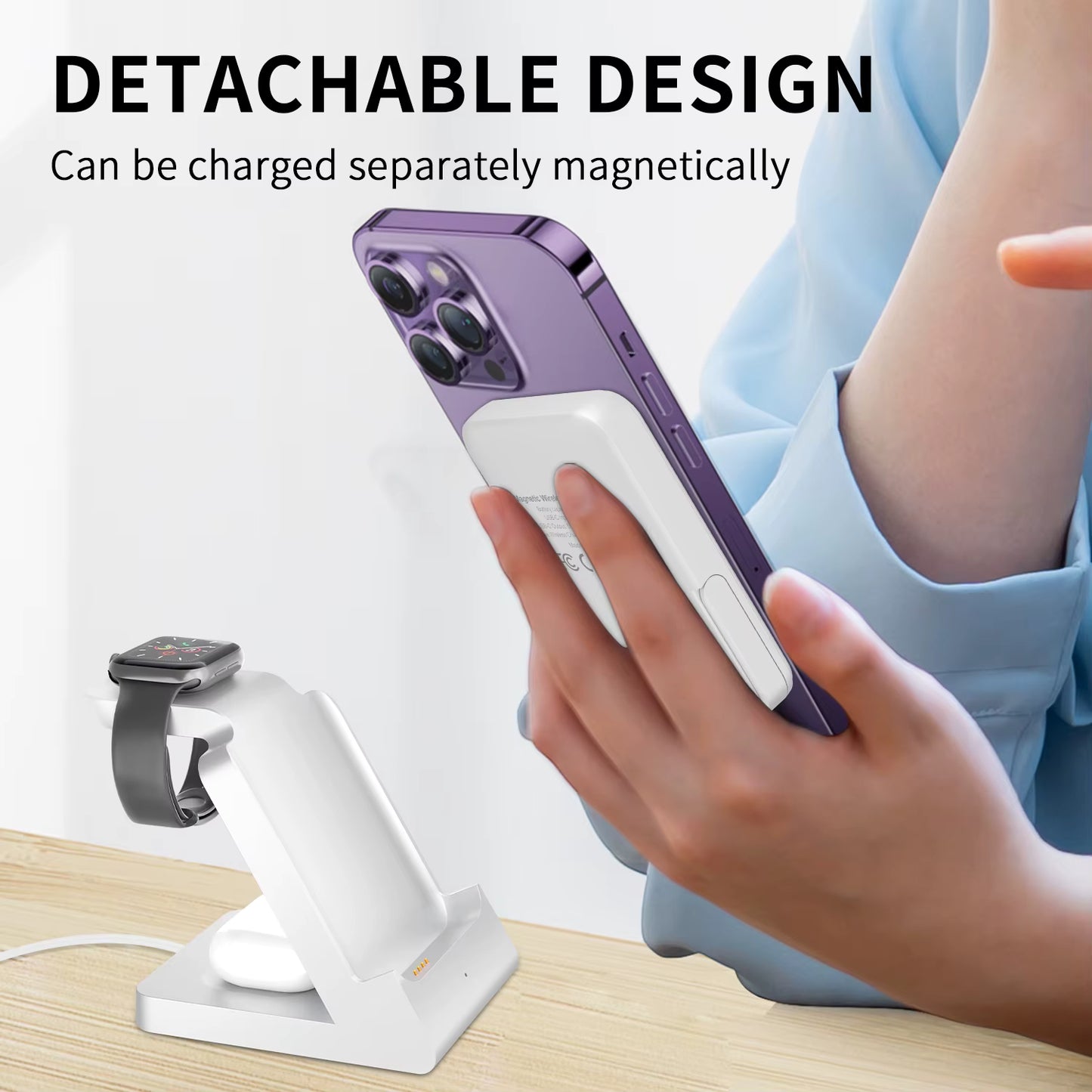 3-in-1 Magnetic Wireless Charging Stand